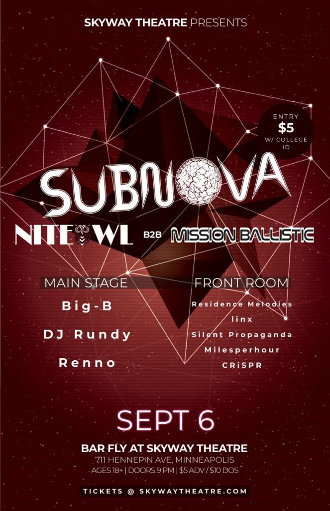 Subnova Headliner Poster
